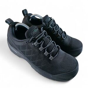 OrthoFeet Cobalt 612 Triple Black Sneaker Composite Toe Mens 11 D Work Shoes New